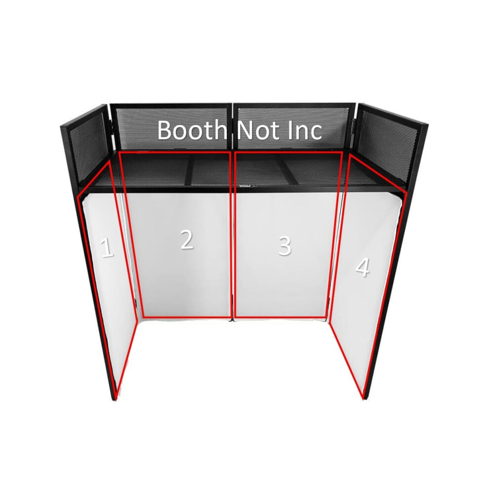 Gorilla Stands White Gorilla Dbs Lite Dj Booth High Quality Replacement Lycra Cloth P