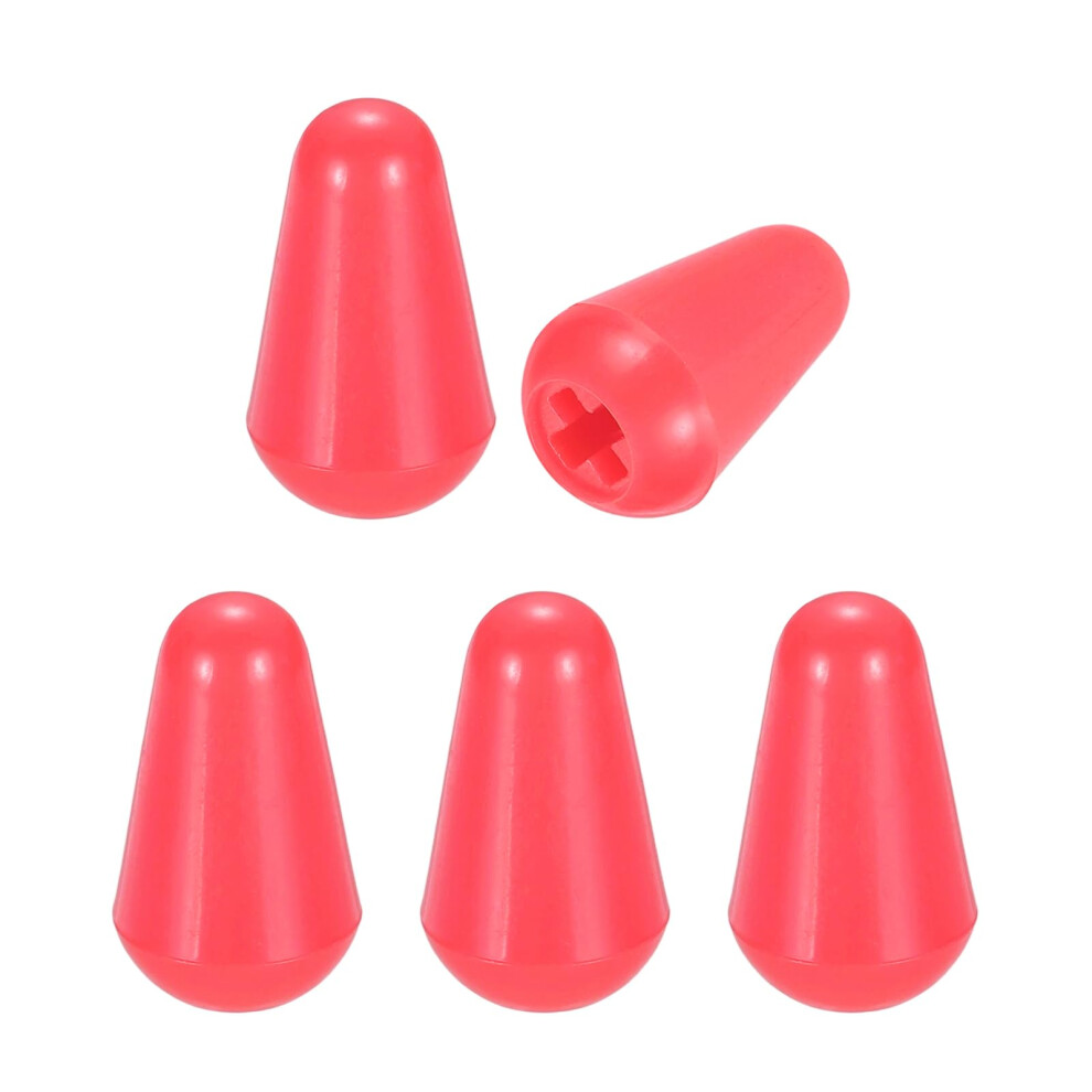 Sourcing Map 5 Pack Switch Tip Knob For Electric Guitar, 3.7Mm Cross O