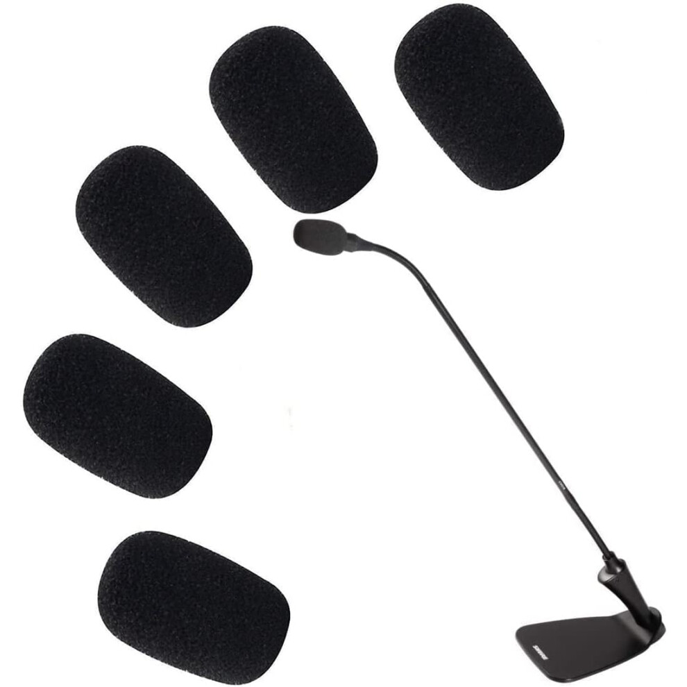 Photos - Other Sound & Hi-Fi Clockjuan 5 Pcs Black Replacement Microphone Sponge Wind Shield Windsc