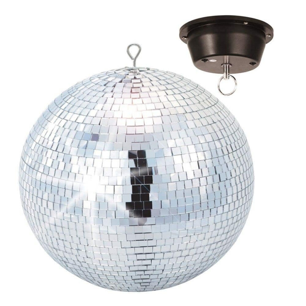 Fuzzix Beamz 30Cm Mirror Ball With Motor, Lightweight Hanging Glitter