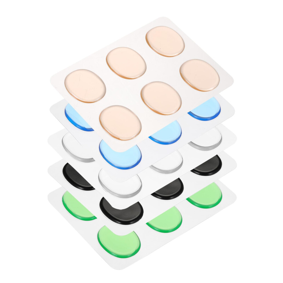 Sourcing Map 30 Pcs Drum Dampeners Gel Pads Silicone Mute Pads Drum Si