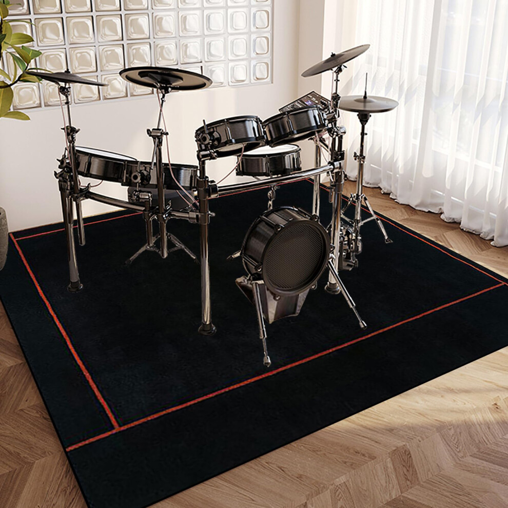 Eykwkb Professional Drum Carpet Drum Rug | Soundproof Blanket | Non-Slip Drum