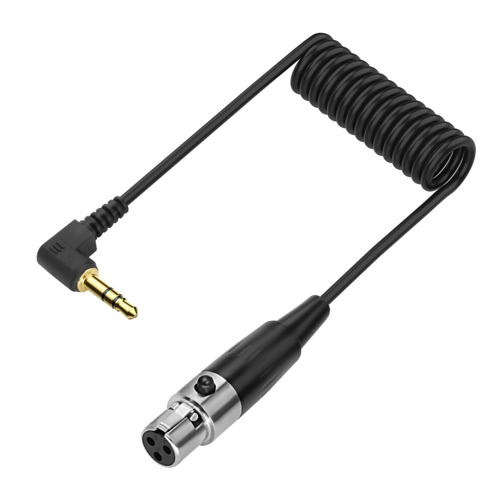 Xmsjsiy Mini Xlr To 3.5Mm Stereo Audio Cable 90 Degree Right Angle 1/8