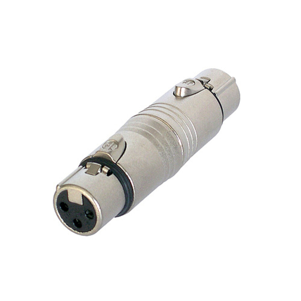 Photos - Cable (video, audio, USB) Neutrik NA3FF Adapter XLR Female to XLR Female, Silver, 75.0 mm*20.0 m