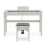 Keynote Junior Digital Piano & Stool, White 1