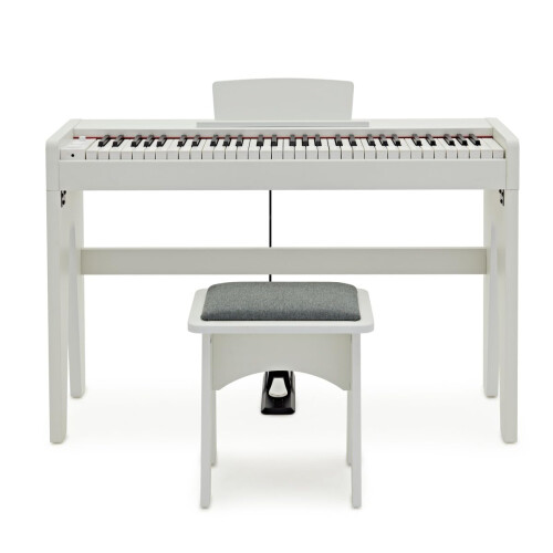 Keynote Junior Digital Piano & Stool, White