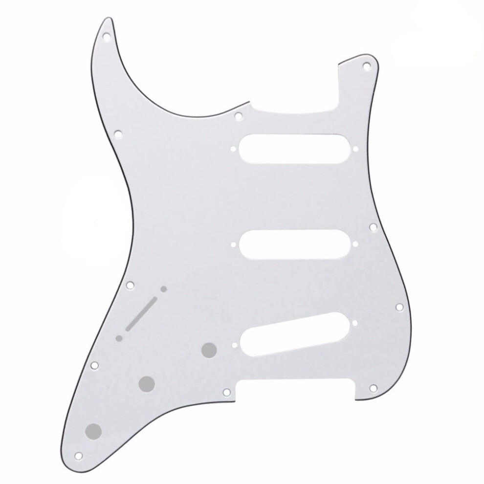 Guitar Anatomy Left Handed Stratocaster Electric Guitar Pickguard Scra