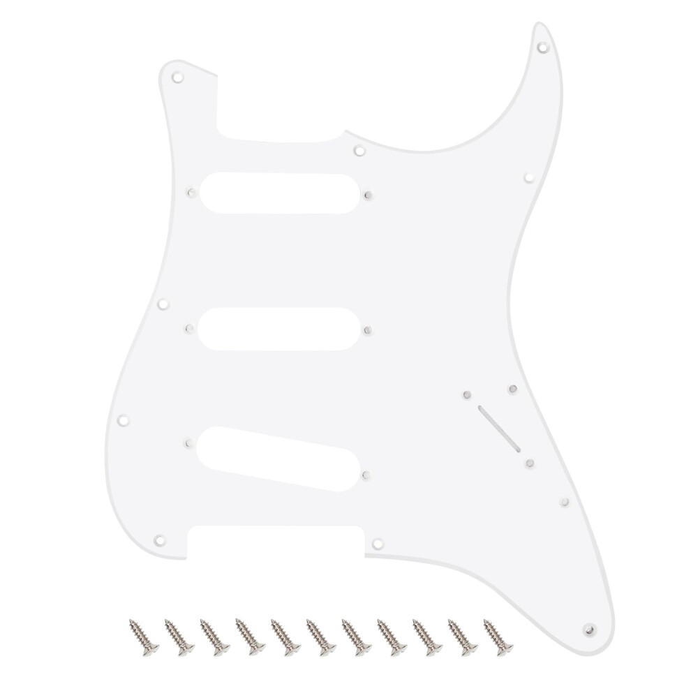 Banworks 1 Ply Strat Sss Pickguard 11-Hole Electric Guitar Pickguard S