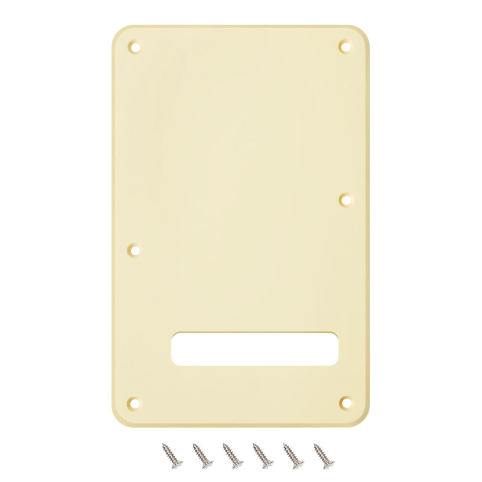 Banworks Electric Guitar 1 Ply Backplate 6-Hole Trem Tremolo Cover For
