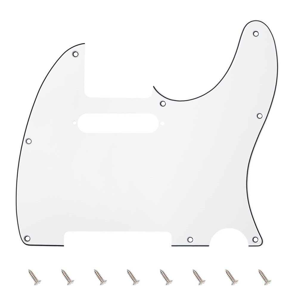 Banworks 3 Ply Tele Pickguard 8-Hole Electric Guitar Pickguard Scratch