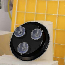 Black 20x Magnifying Makeup Mirror with 3 Suction Cups, 1pc