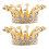Retro Crown Nail Art Pen Holder, Manicure Bracket for 2 Pens 1