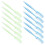 Lash Brow Comb 100Pcs Plastic Assorted Colors Makeup Eyelash Comb 1