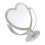 Heart Shaped Acrylic Makeup Mirror for Home Table Use 1