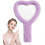 Purple Heart-Shaped Small Hand Mirror with Handle, Multi-Purpose Home Makeup Mirror 26-27s 1