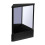 Black 25-2 Non-Reversing Mirror – True Image Tabletop for Makeup, Non-Magnifying 1