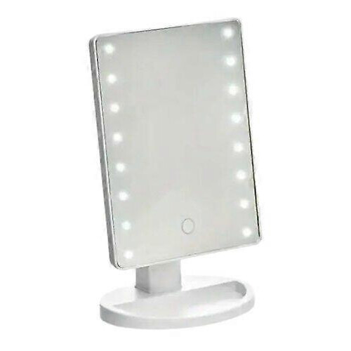 LED Vanity Mirror, Touch Dimming Natural Light, 180 Rotation Desktop Makeup Mirror
