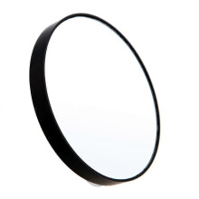 Miroir grossissant rond noir x10 avec deux ventouses, outil de maquillage