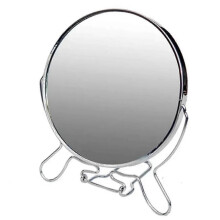 Miroir de maquillage portable sur pied de 15 cm (6 pouces), rotation double face, 66-69 cm (26-27 pouces)