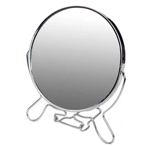 6-Inch Portable Standing Makeup Mirror, Double-Sided Rotation, 26-27s