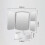 White Lighted Makeup Mirror, Touch Dimming, 1X 2X 3X Magnification, Three-Sided 1