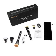 Tragbarer, um 360 drehbarer elektrischer Make-up-Pinsel für Foundation und Puder, Gesichtsreinigungsgerät
