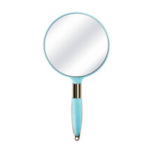 Miroir de poche vintage BlueGift, verre HD, blanc/rose/bleu/beige, carré/rond