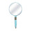 BlueGift Vintage Handheld Mirror, HD Glass, White/Pink/Blue/Beige, Square/Round 1