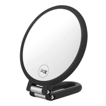 30x Travel Makeup Magnifying Mirror, Double-Sided Handheld Mirror with Adjustable Handle/Stand
