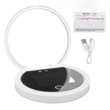 Smart Beauty Mirror 9.7cm with Sunscreen Detection & Makeup Removal Check, Travel Portable