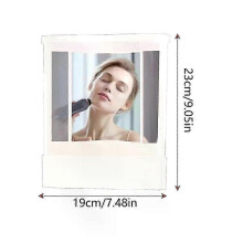 Miroir blanc grand format 28x23x18 2026 professionnel à image réelle non inversée