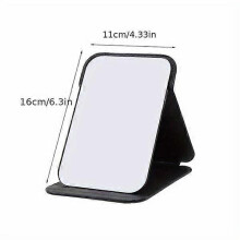 Miroir de maquillage de voyage noir, inodore et durable, portable pour la maison et la chambre d'étudiant