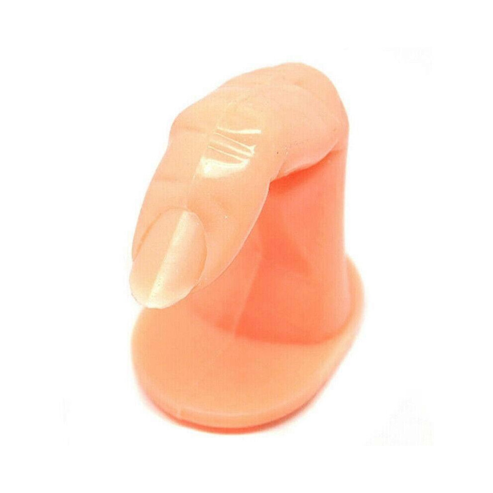 One Size 5Pcs Fake Display Hand Nail Art Practice Finger for Manicure Pedicure Training