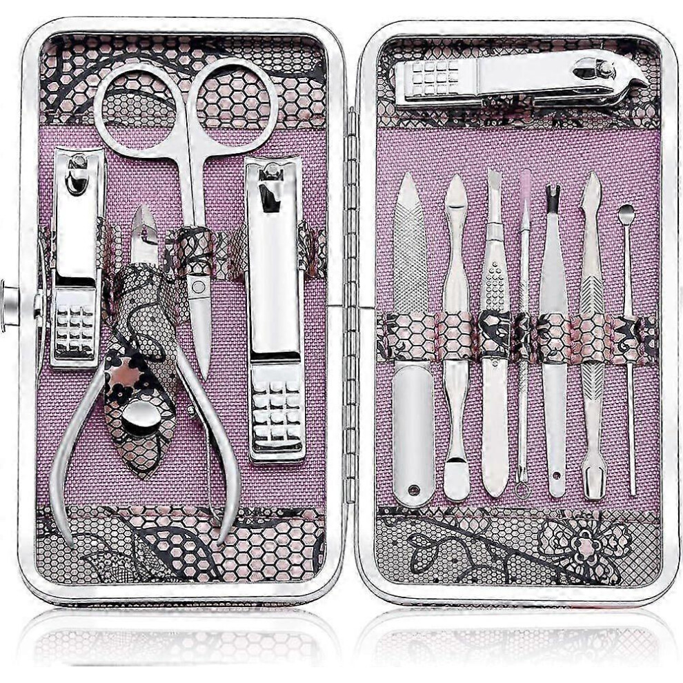 Professional Stainless Steel Pedicure Kit: Nail Clipper & Cuticle Cutter