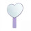 2x Cute Heart Shaped Mirror, Single Side, Adorable Purple 1