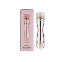 Mini-Make-up-Pinselstift mit zwei Enden, 4-in-1-Reiseset mit Einziehmechanismus
