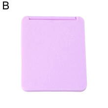 Purple 1pc Small High-Definition Portable Compact Double-Sided Lipstick Mirror for Women