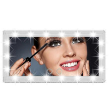 Specchio bianco con ampio schermo touch e 60 luci LED, regalo perfetto per le donne.