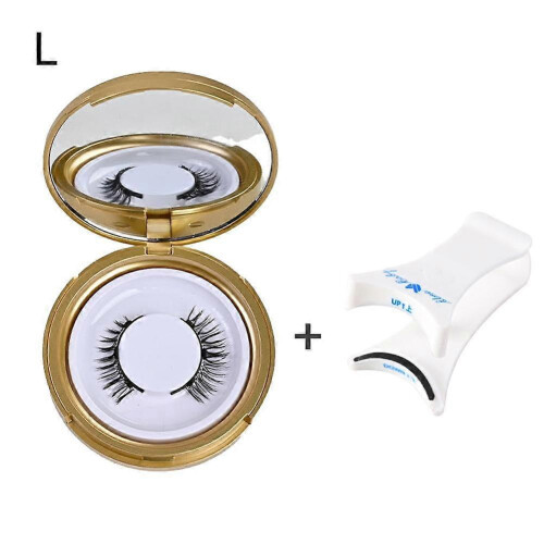 CY03 One Size Dual Magnetic Reusable False Eyelashes with Applicator, No Glue
