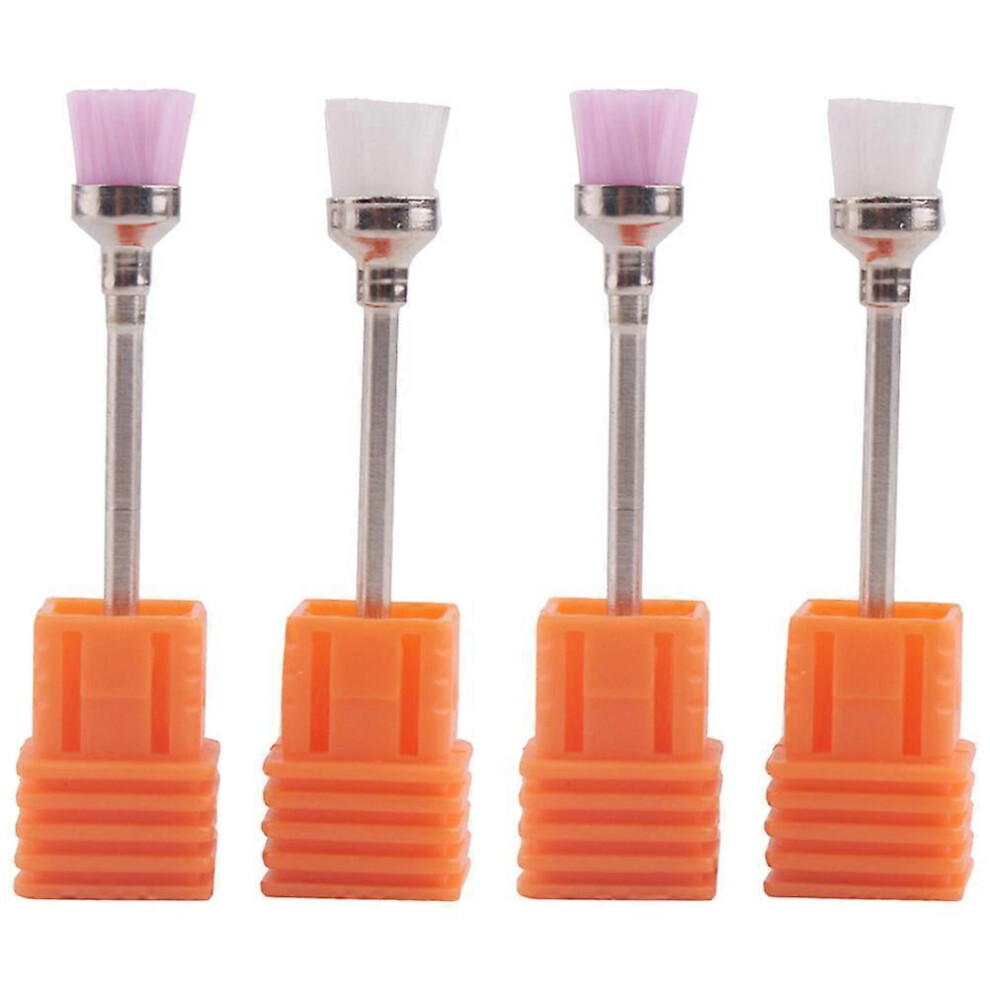 Professional Nail Dust Brush 4Pcs Assorted Colors for Cleaning