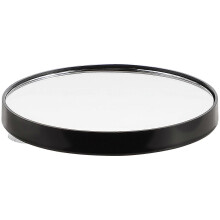 8.8cm Magnifying Compact Mirror with Suction Cup, Facial Detail Viewing for Women, 1 Set