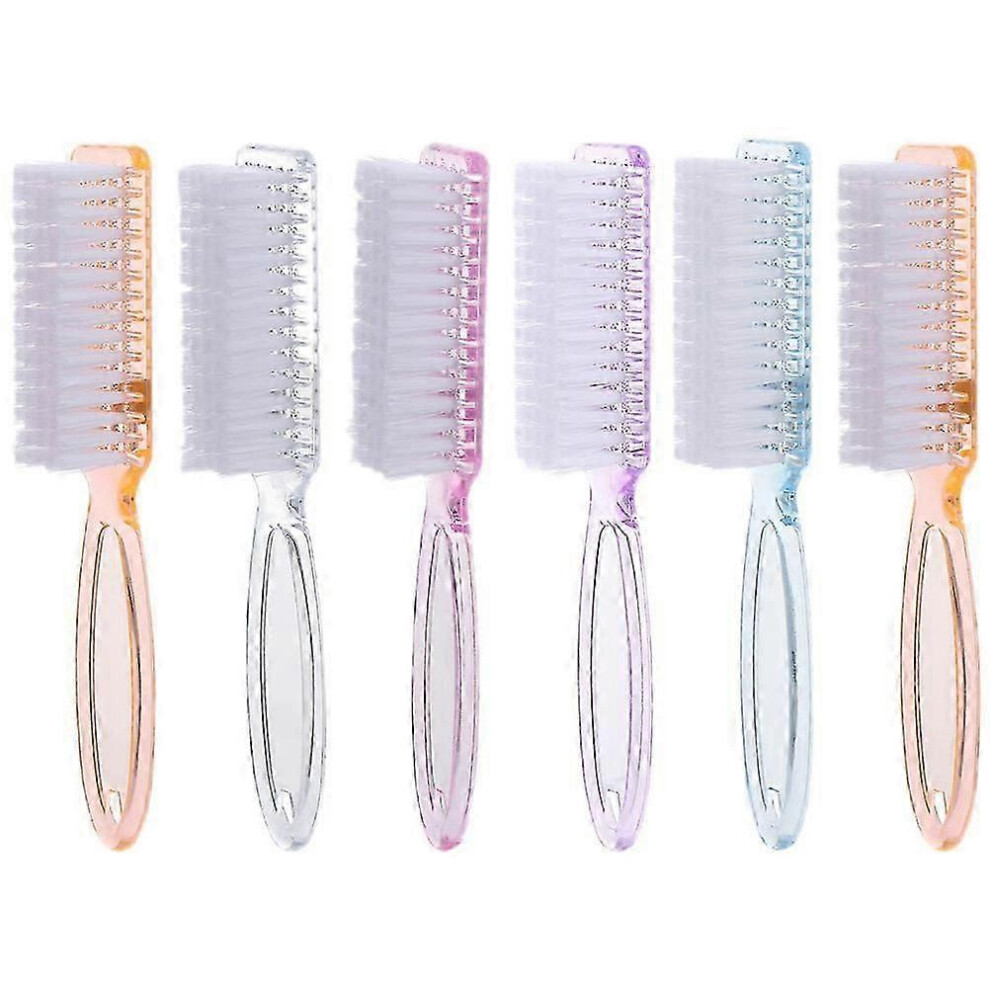 Nail Brush with Handle Grip â 6Pcs Assorted Colors for Cleaning