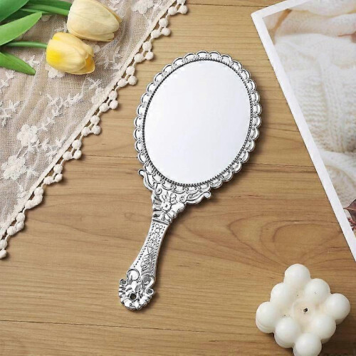Elegant Vintage Floral Handheld Mirror