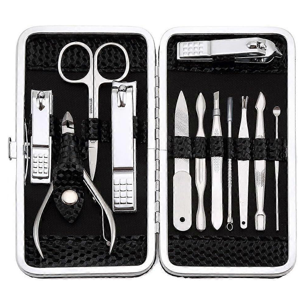 Professional Stainless Steel Pedicure Kit: Nail Clippers & Cuticle Cutter