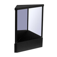 Black L Non-Reversing Mirror, Precision True Image Vanity Makeup Mirror
