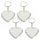 4Pcs Mini Heart Mirror Keyring Folding Metal Keychain Pendant 1