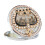 Miroir de maquillage portable double face orné de strass (1 pièce) 1