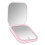 Miroir de maquillage LED pliable, rose, double face, rechargeable par USB 1