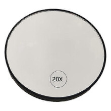 Anti-Fog Magnifying Makeup Mirror with Suction Cup, Black Vanity Mirror