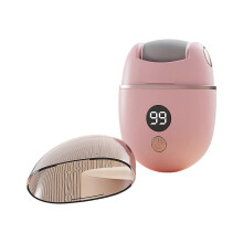 Removedor eléctrico rosa de callos para pies, herramienta para pedicura de piel muerta en talones con papel de lija de repuesto